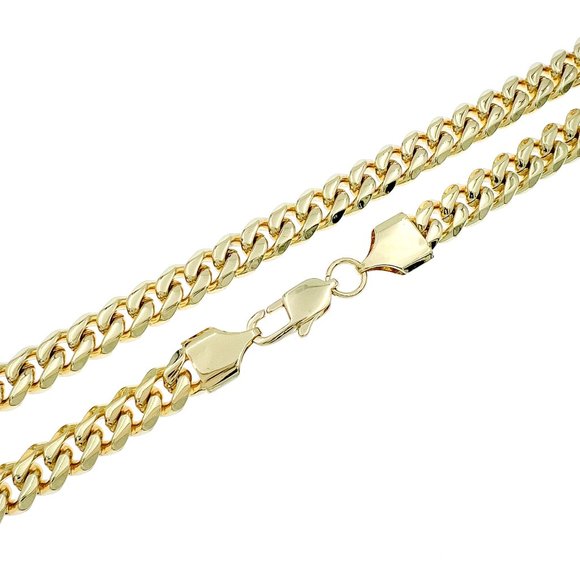 Miami Cuban Link Chain Necklace 7mm 24" - Picture 2 of 4